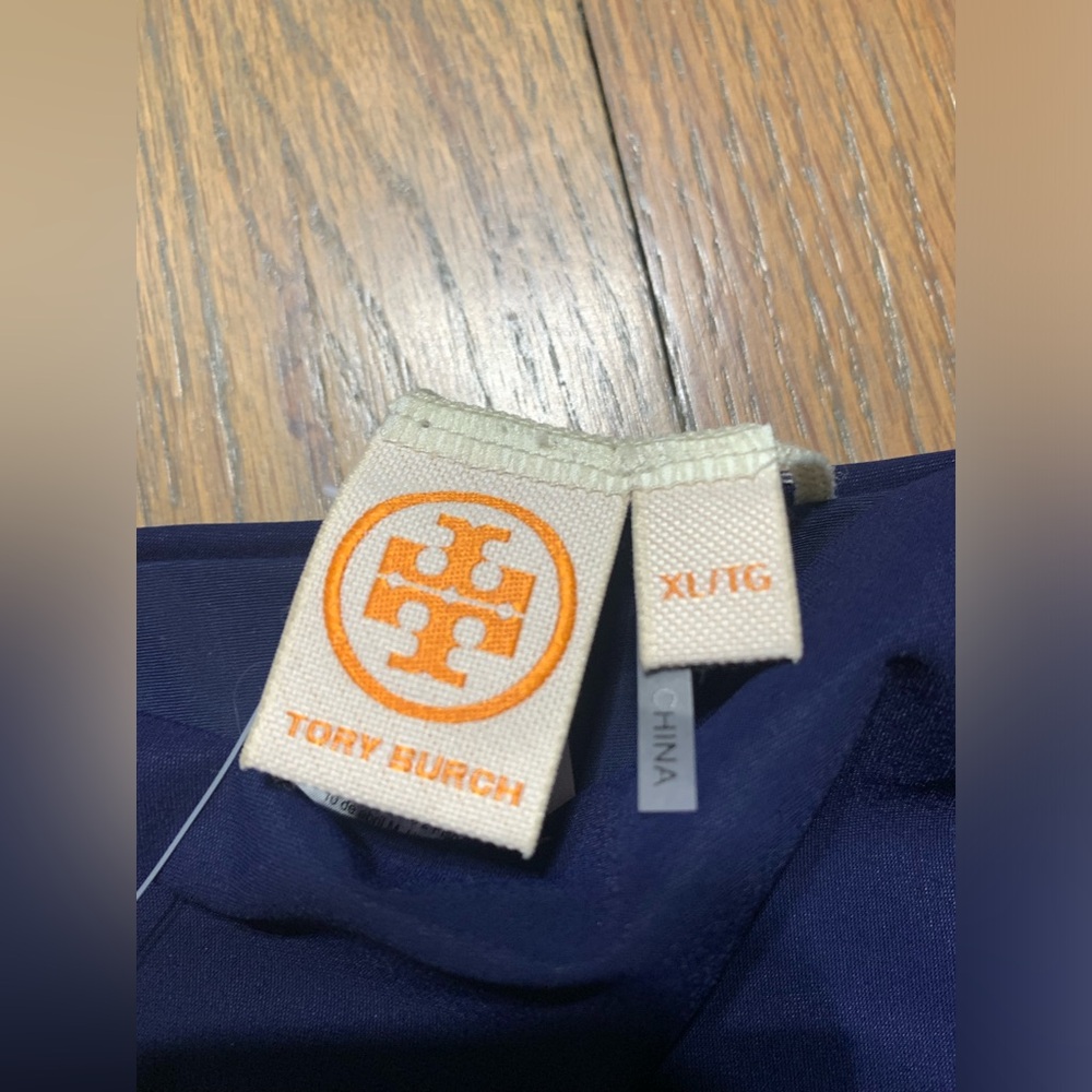 NWT Tory Burch swim suit bottoms navy blue white XL - Picture 4 of 11